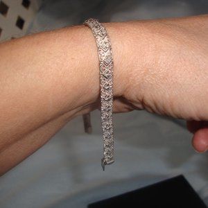 Vintage Michael Anthony 10k white gold bracelet 7.25"